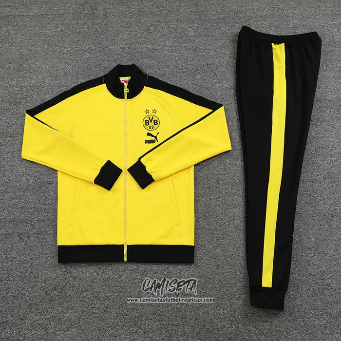 Chandal de Chaqueta del Borussia Dortmund 2023-2024 Amarillo